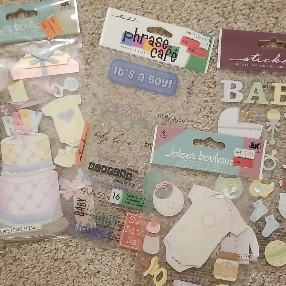 Baby Shower Sticker Set